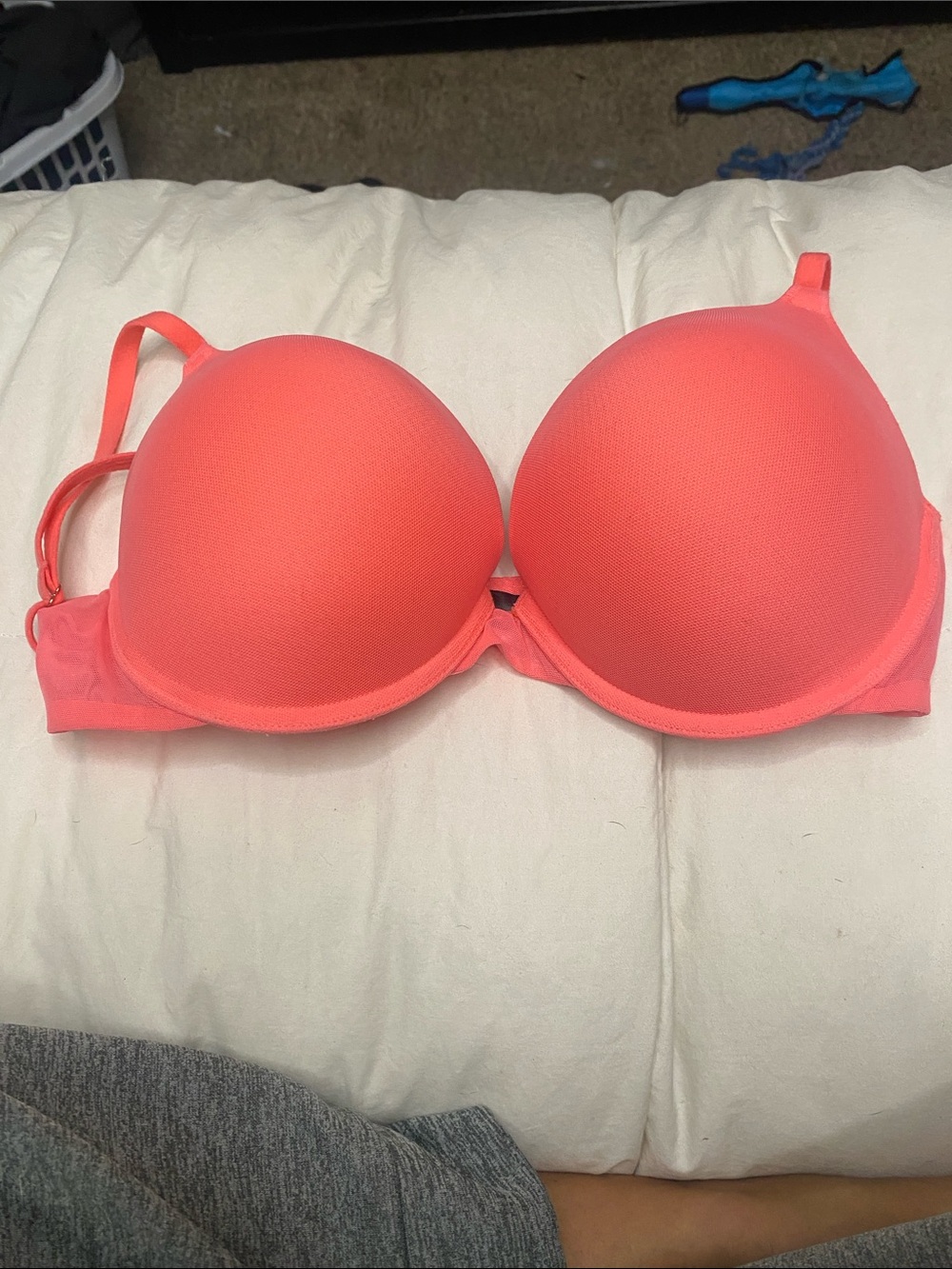 smart & sexy add 2 cup sizes Smooth Molded Bra in Coral